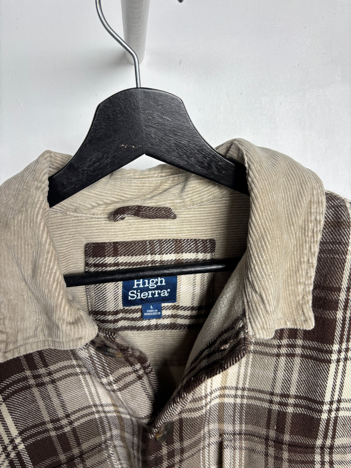 L - VINTAGE LINED FLANNEL SHIRT