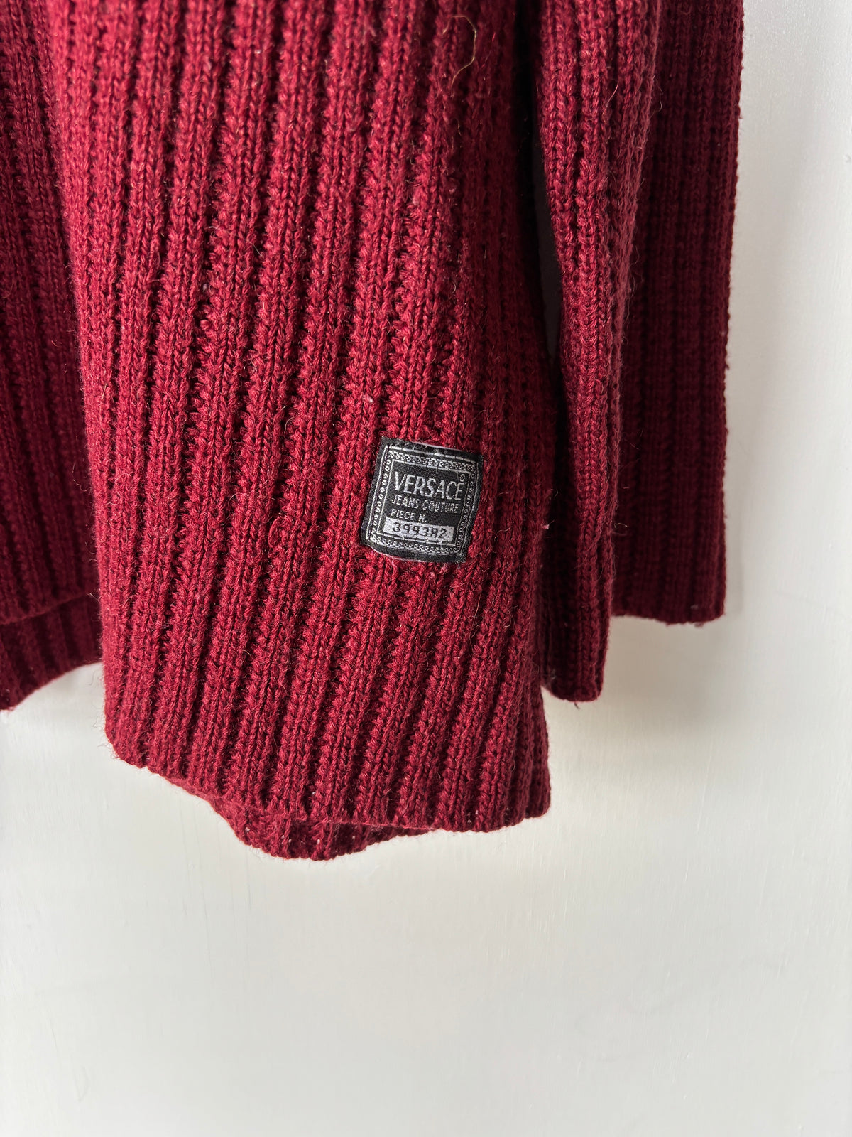 L - VINTAGE KNITTED VERSACE SWEATSHIRT