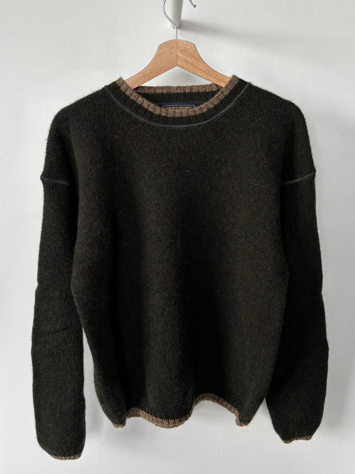 M - VINTAGE 00S WOOLRICH KNITTED WOOL SWEATSHIRT
