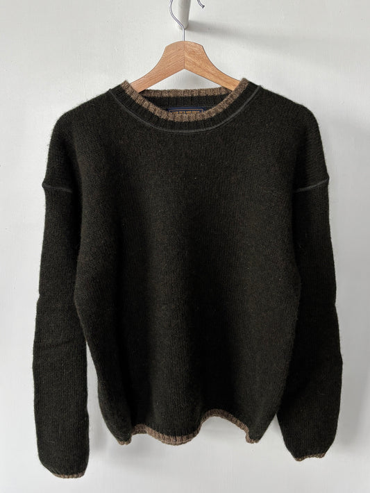 M - VINTAGE 00S WOOLRICH KNITTED WOOL SWEATSHIRT