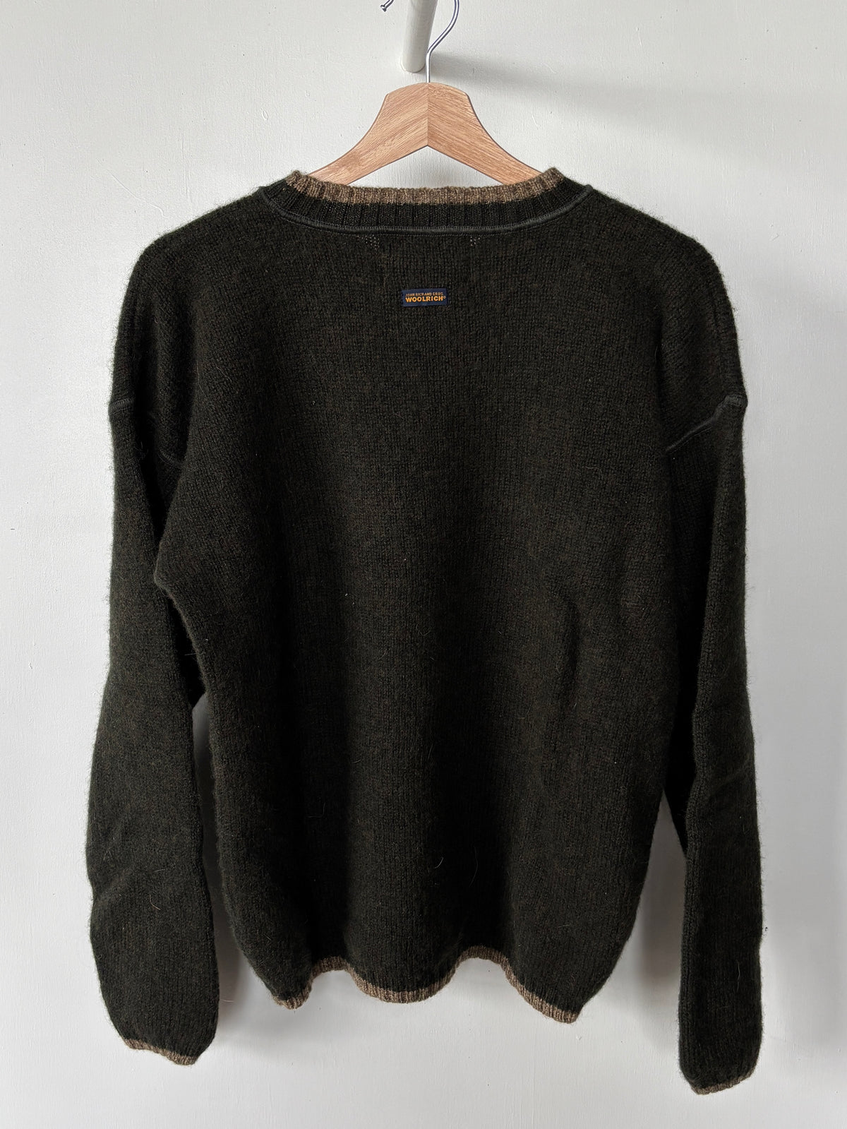 M - VINTAGE 00S WOOLRICH KNITTED WOOL SWEATSHIRT