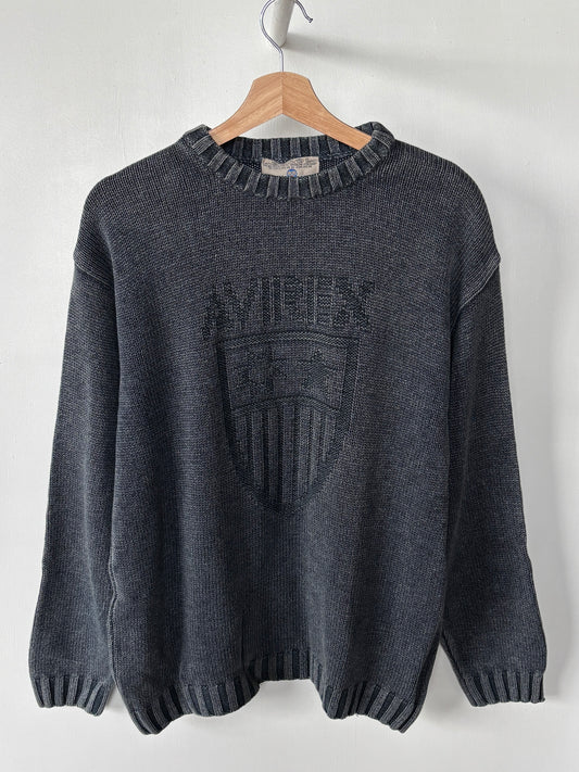M - VINTAGE AVIREX KNITTED SWEATSHIRT