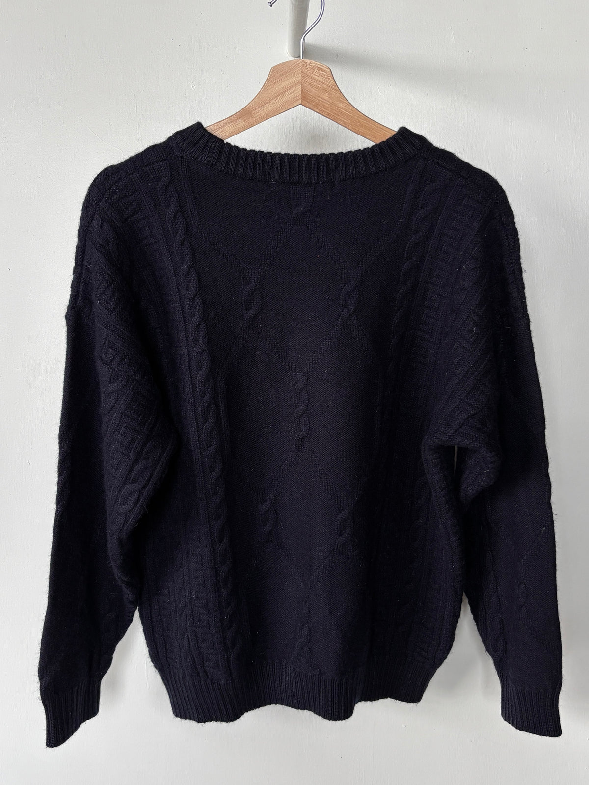 M - VINTAGE BURBERRY PRORSUM WOOL KNIT SWEATSHIRT