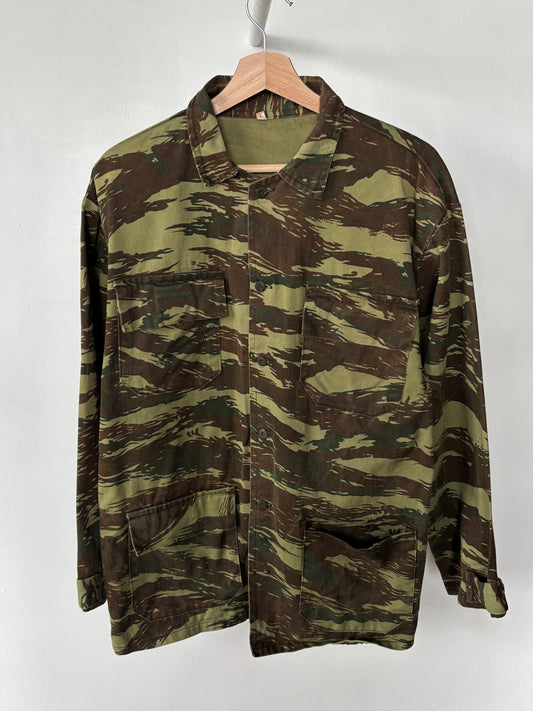 L - VINTAGE CAMO ARMY SHIRT JACKET
