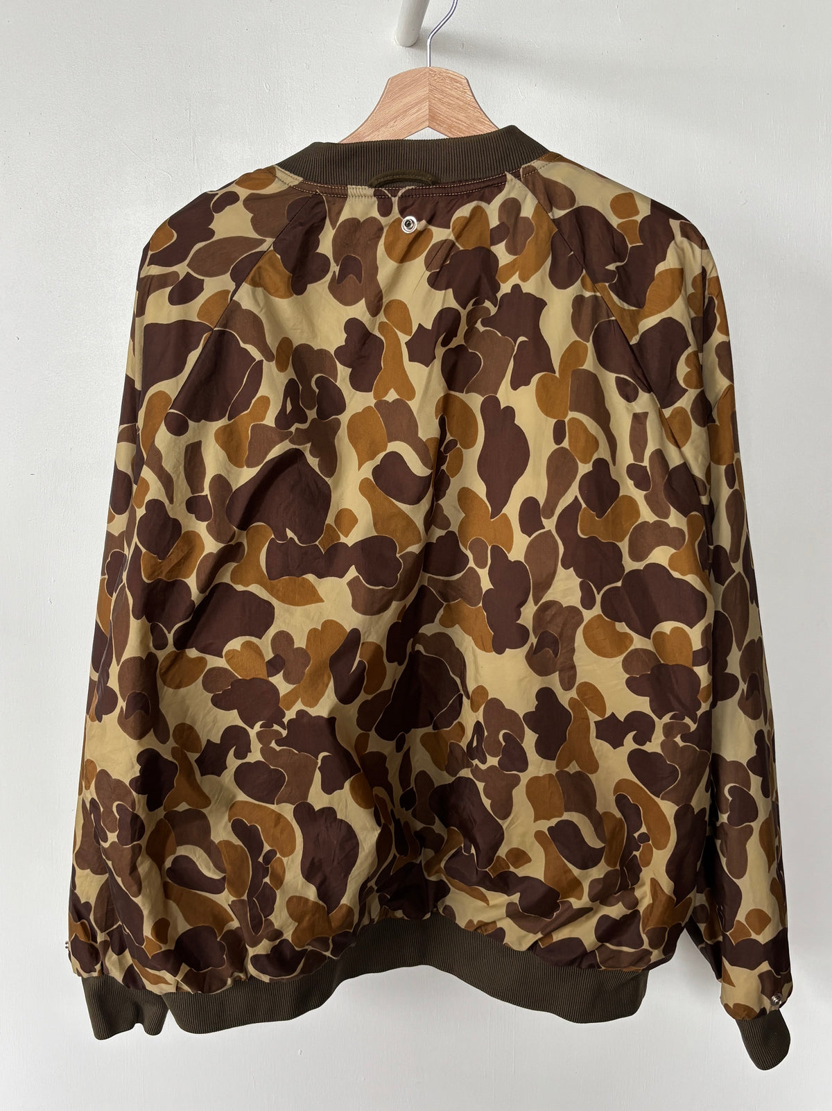 L - VINTAGE RAEWIKS HUNTING CAMO BOMBER JACKET