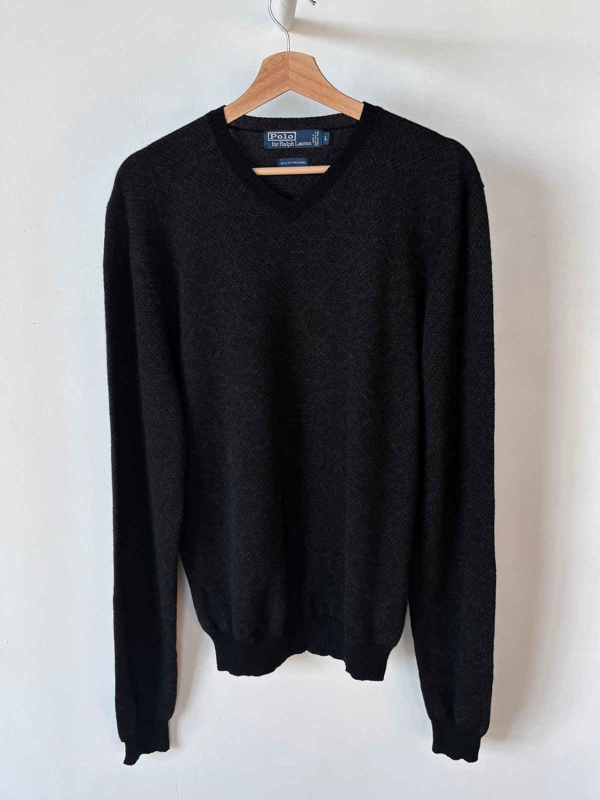L - VINTAGE RALPH LAUREN MERINO WOOL SWEATSHIRT