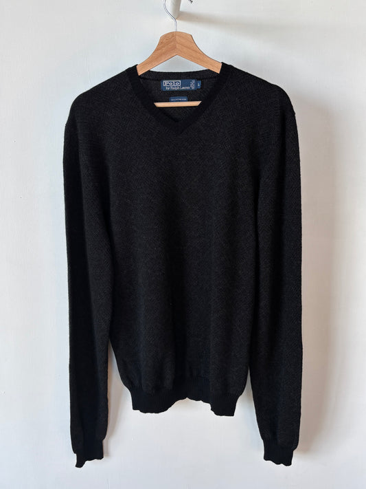 L - VINTAGE RALPH LAUREN MERINO WOOL SWEATSHIRT
