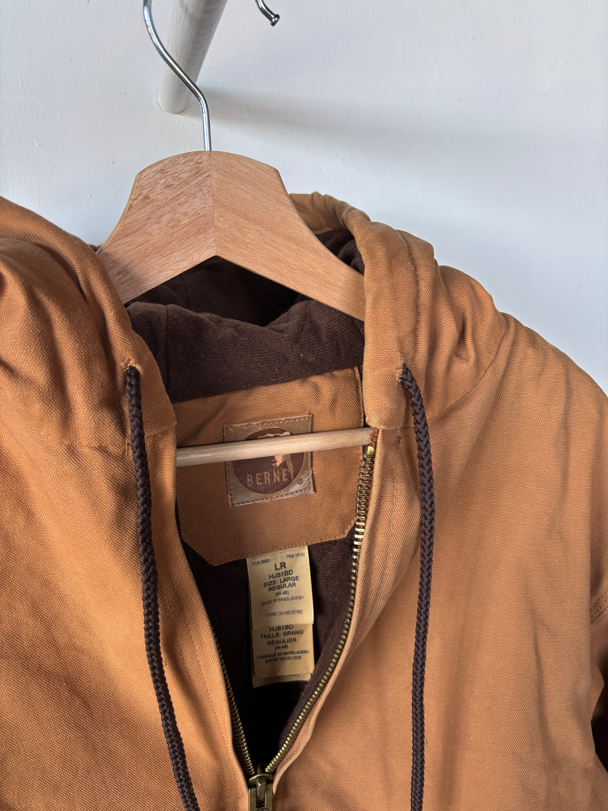 L - VINTAGE BERNE HOODED WORKER JACKET