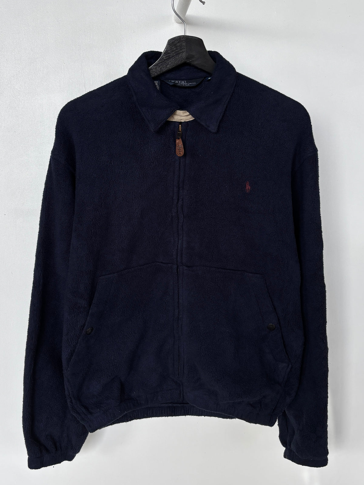 S - VINTAGE RALPH LAUREN HARRINGTON FLEECE JACKET
