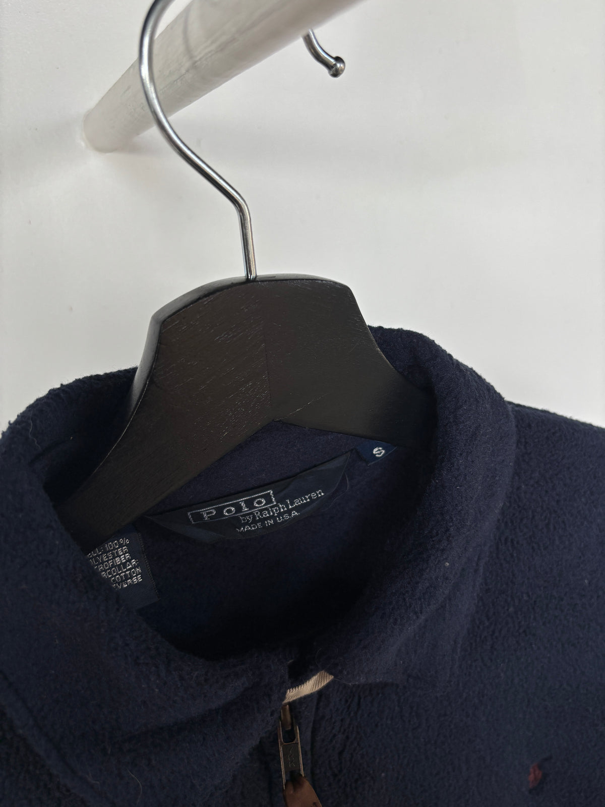 S - VINTAGE RALPH LAUREN HARRINGTON FLEECE JACKET