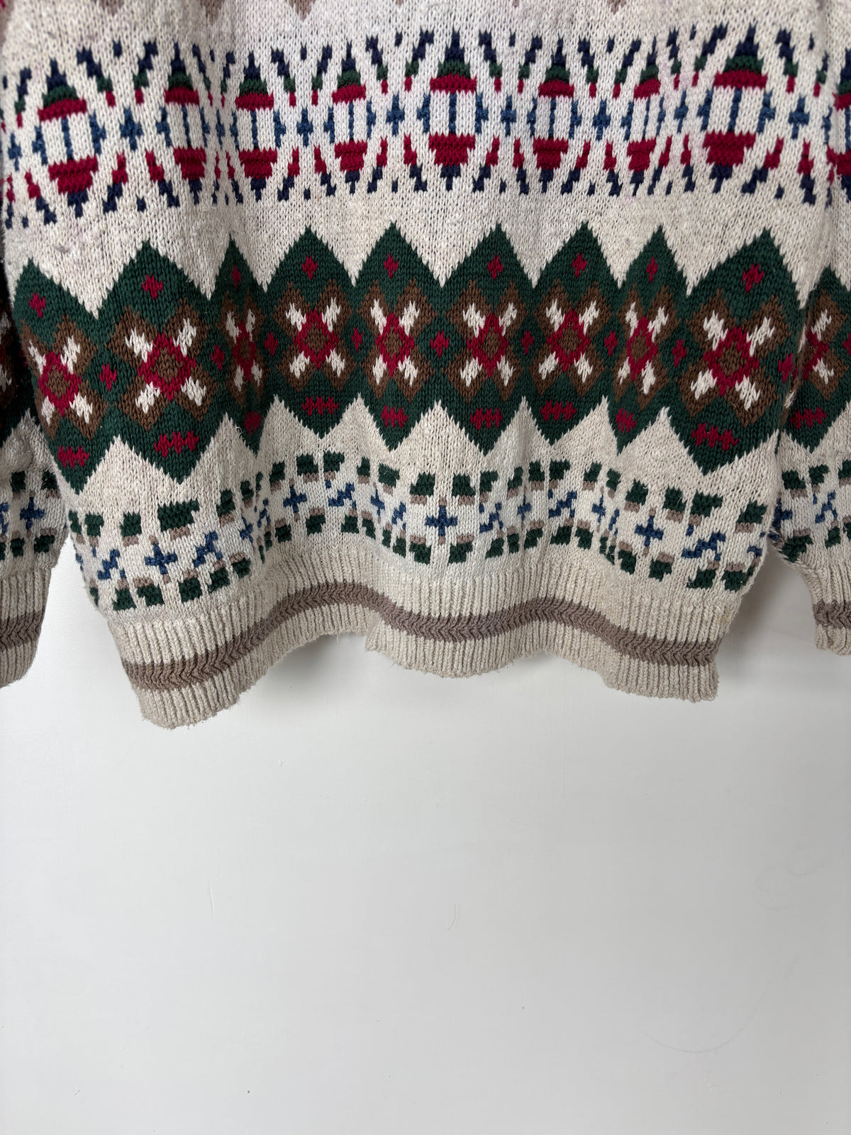 L - VINTAGE CHAPS KNITTED SWEATSHIRT