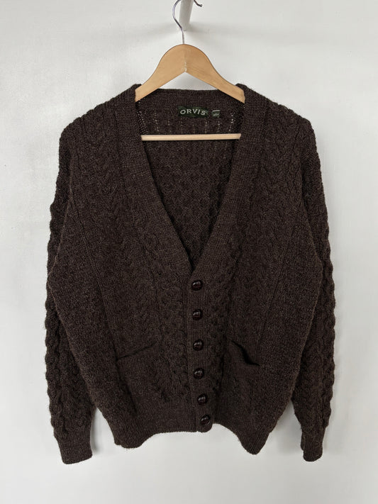 M - VINTAGE ARAN WOOL CARDIGAN