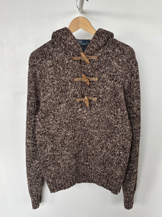 L - VINTAGE RALPH LAUREN KNITTED HOODIE