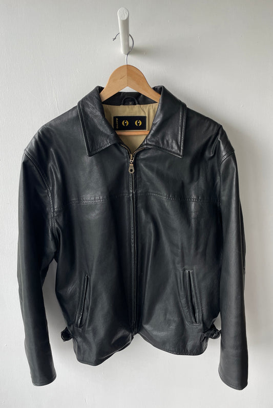 L - VINTAGE LEATHER JACKET