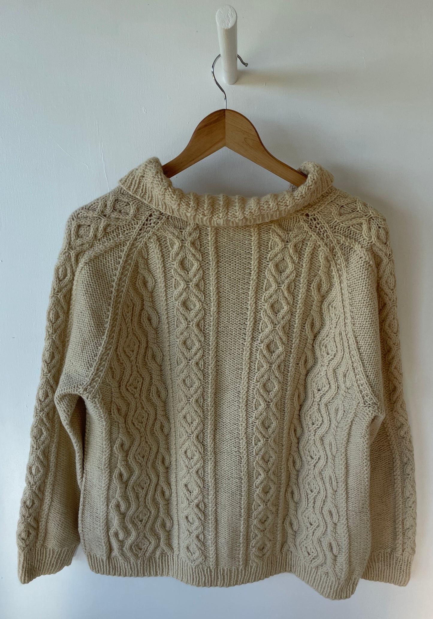 M - VINTAGE ARAN CARDIGAN