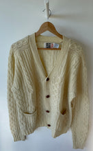 Load image into Gallery viewer, L - VINTAGE ARAN CARDIGAN
