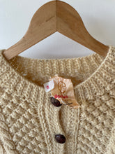 Load image into Gallery viewer, S - VINTAGE ARAN CARDIGAN
