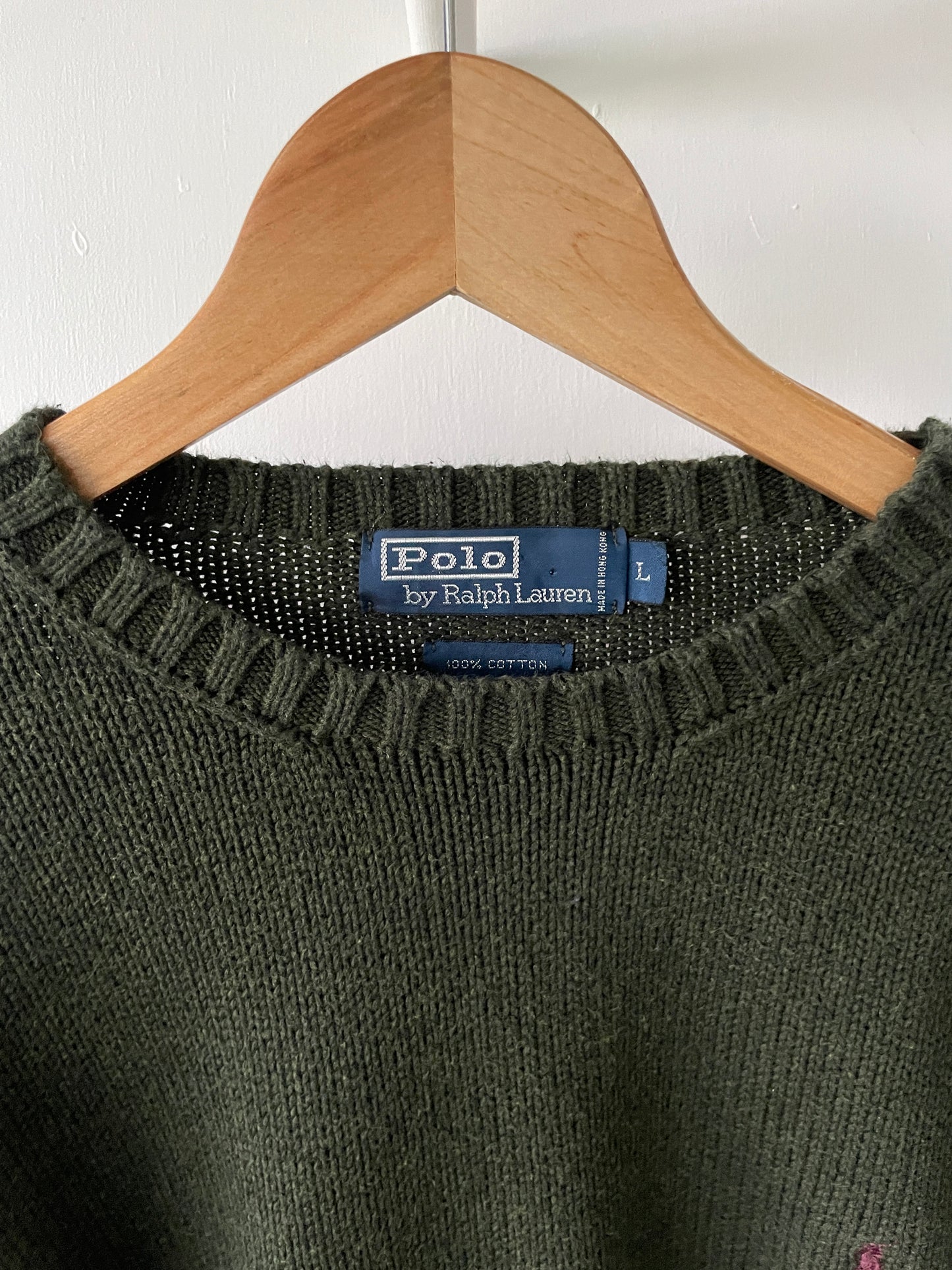 M - VINTAGE RALPH LAUREN KNITTED SWEATSHIRT