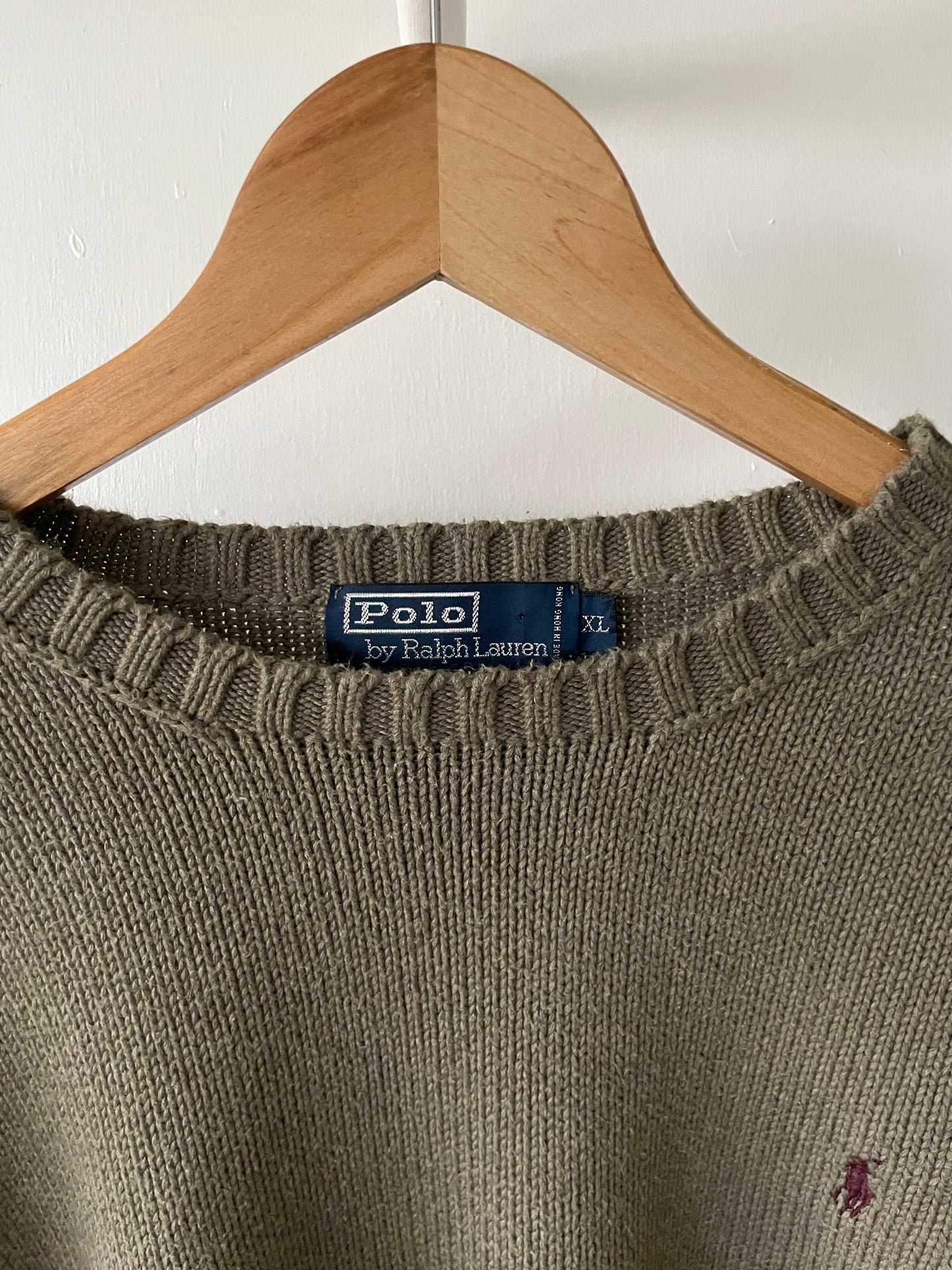 L - VINTAGE RALPH LAUREN KNITTED SWEATSHIRT