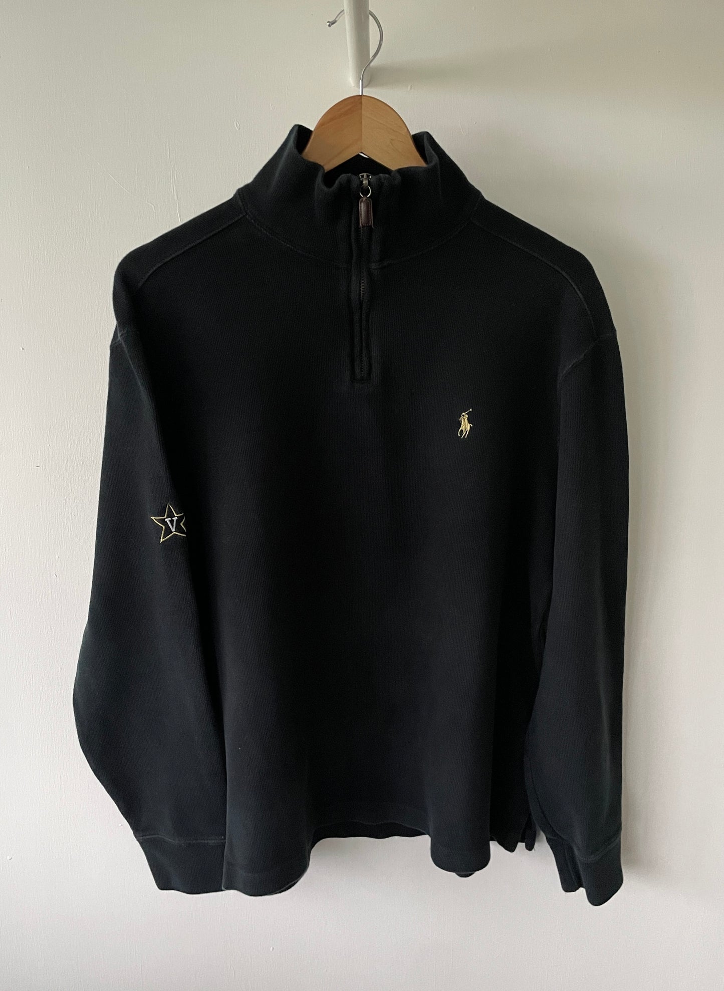 L - VINTAGE RALPH LAUREN QUARTER ZIP SWEATSHIRT