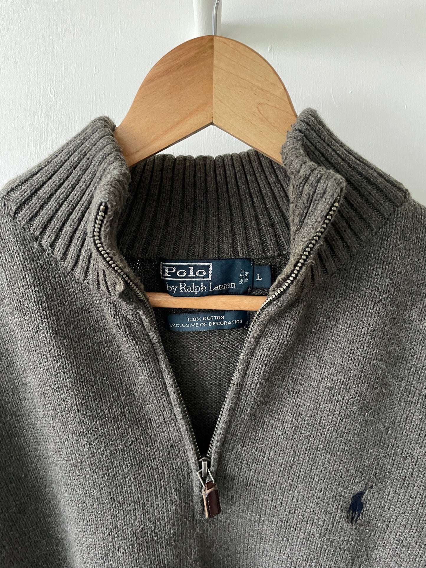 M - VINTAGE RALPH LAUREN QUARTER ZIP SWEATSHIRT