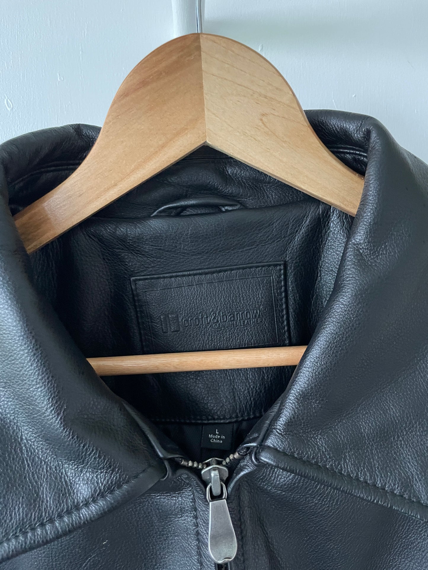 L - VINTAGE LEATHER JACKET