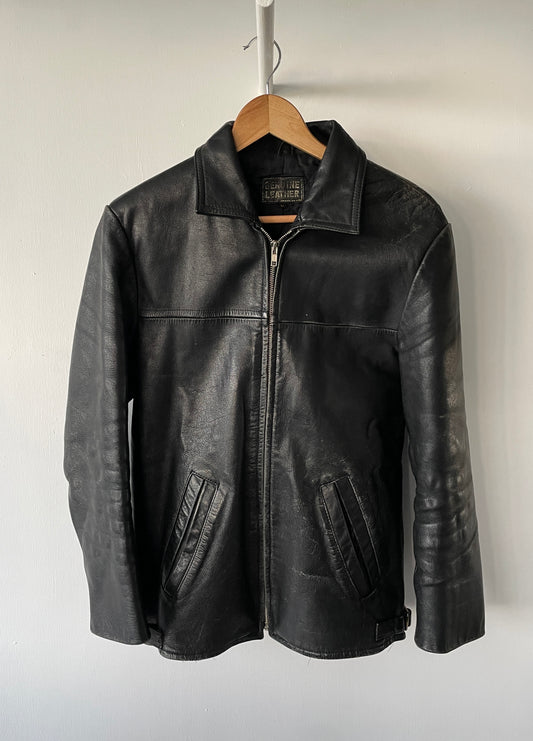 S - VINTAGE LEATHER JACKET