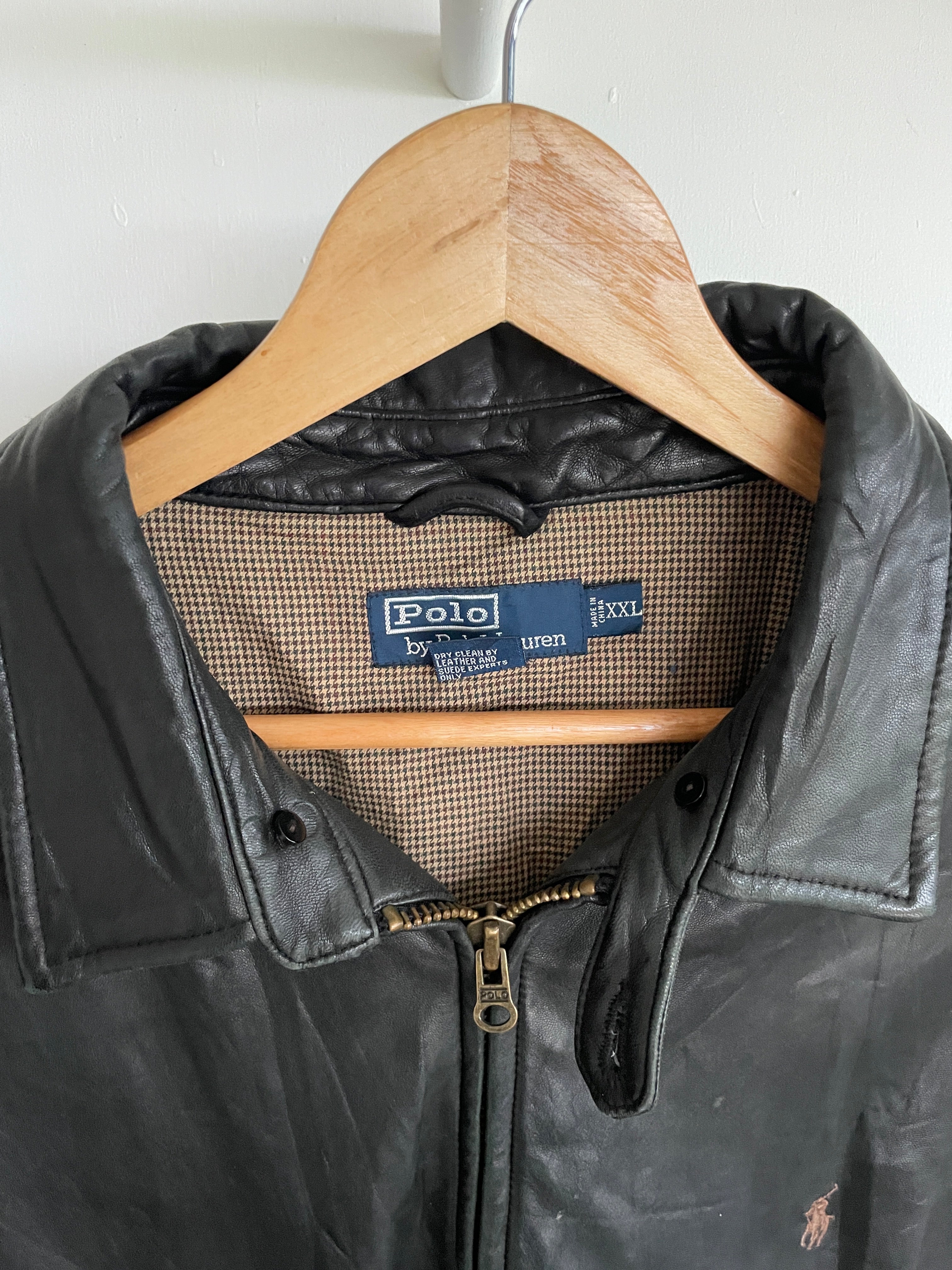 Ralph lauren vintage leather jacket best sale