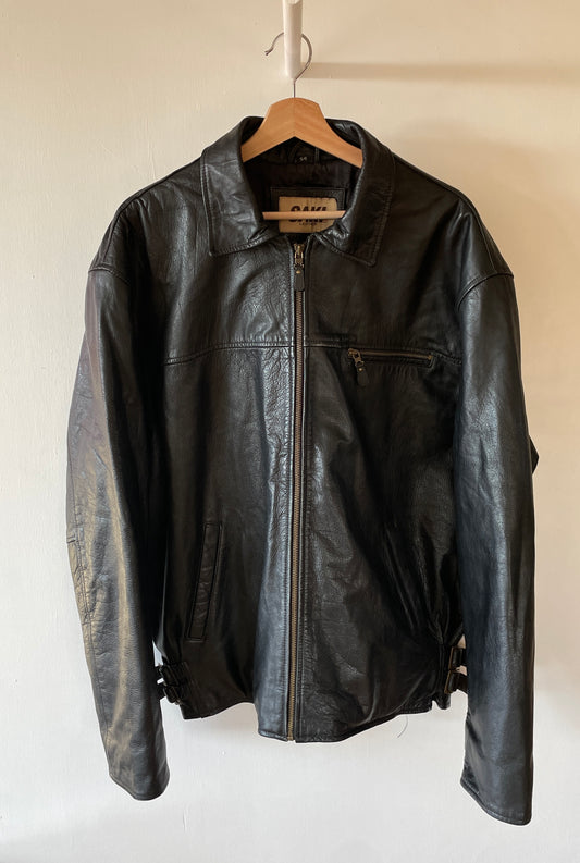 L - VINTAGE LEATHER JACKET