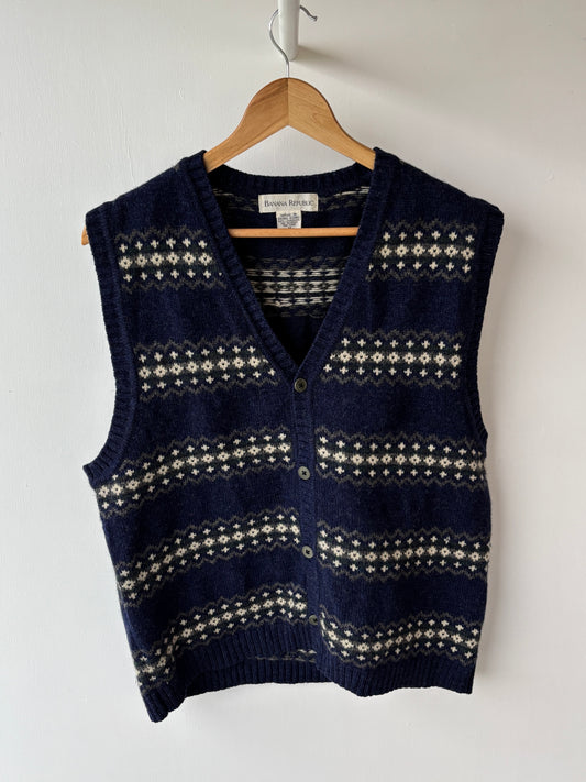 M - VINTAGE KNITTED VEST