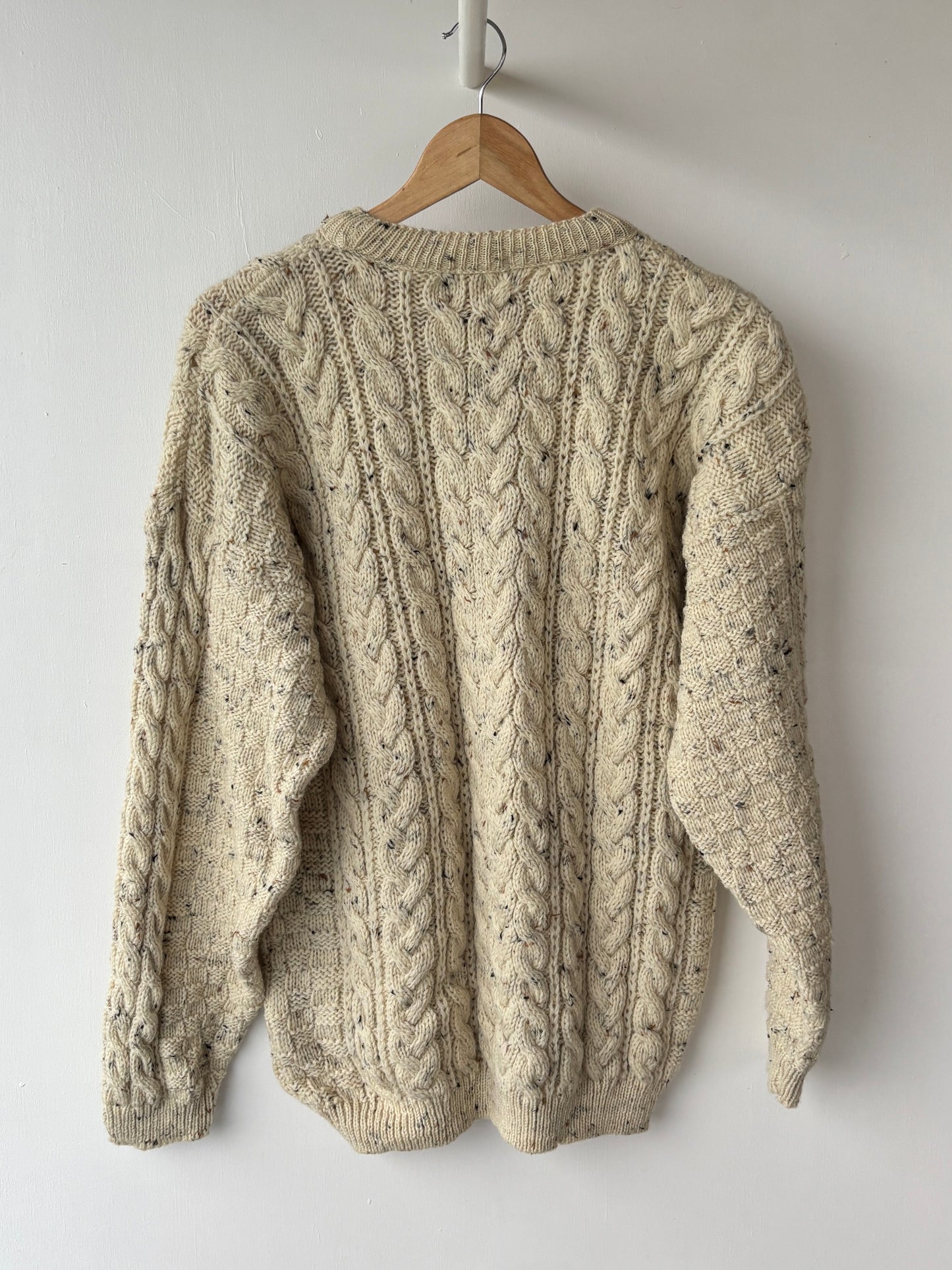 L - VINTAGE ARAN SWEATSHIRT