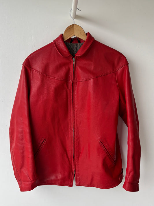 S - VINTAGE LEATHER JACKET