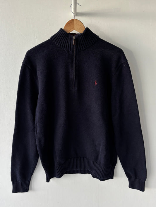 L - VINTAGE RALPH LAUREN QUARTER ZIP SWEATSHIRT