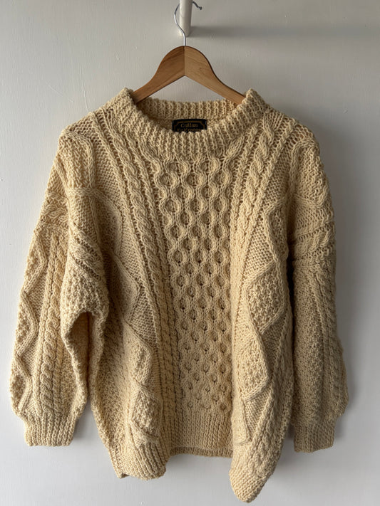 M - VINTAGE ARAN SWEATSHIRT