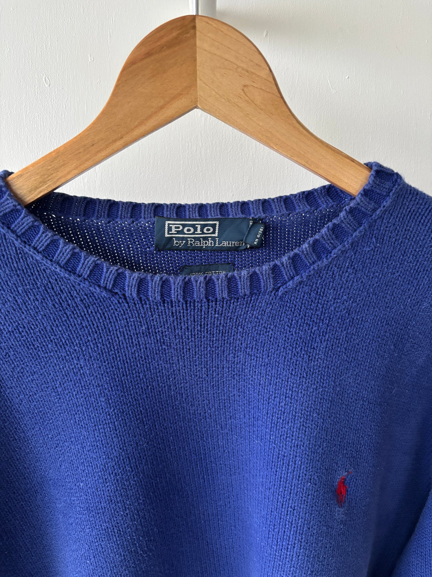 L - VINTAGE RALPH LAUREN KNITTED SWEATSHIRT