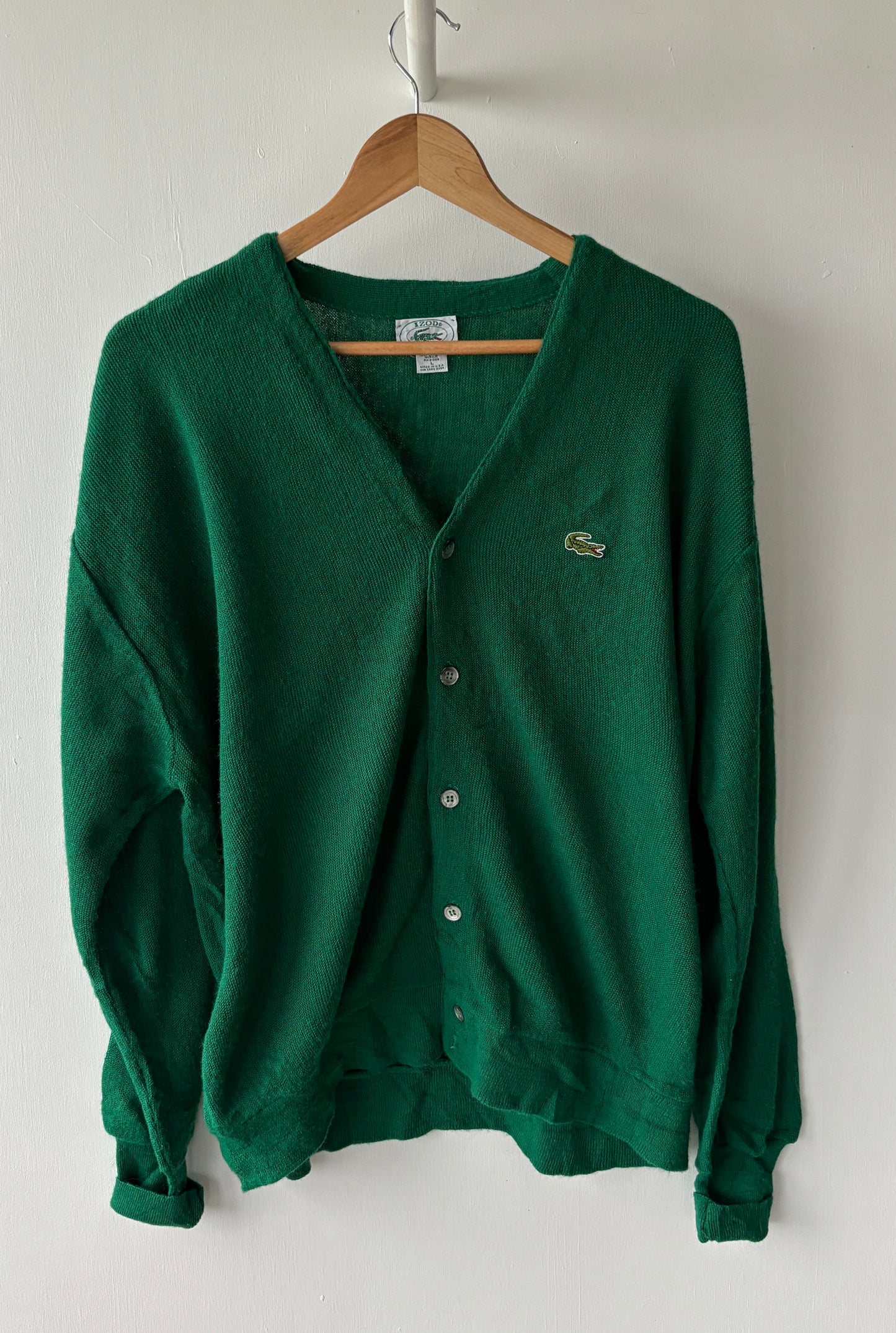 M - VINTAGE LACOSTE CARDIGAN