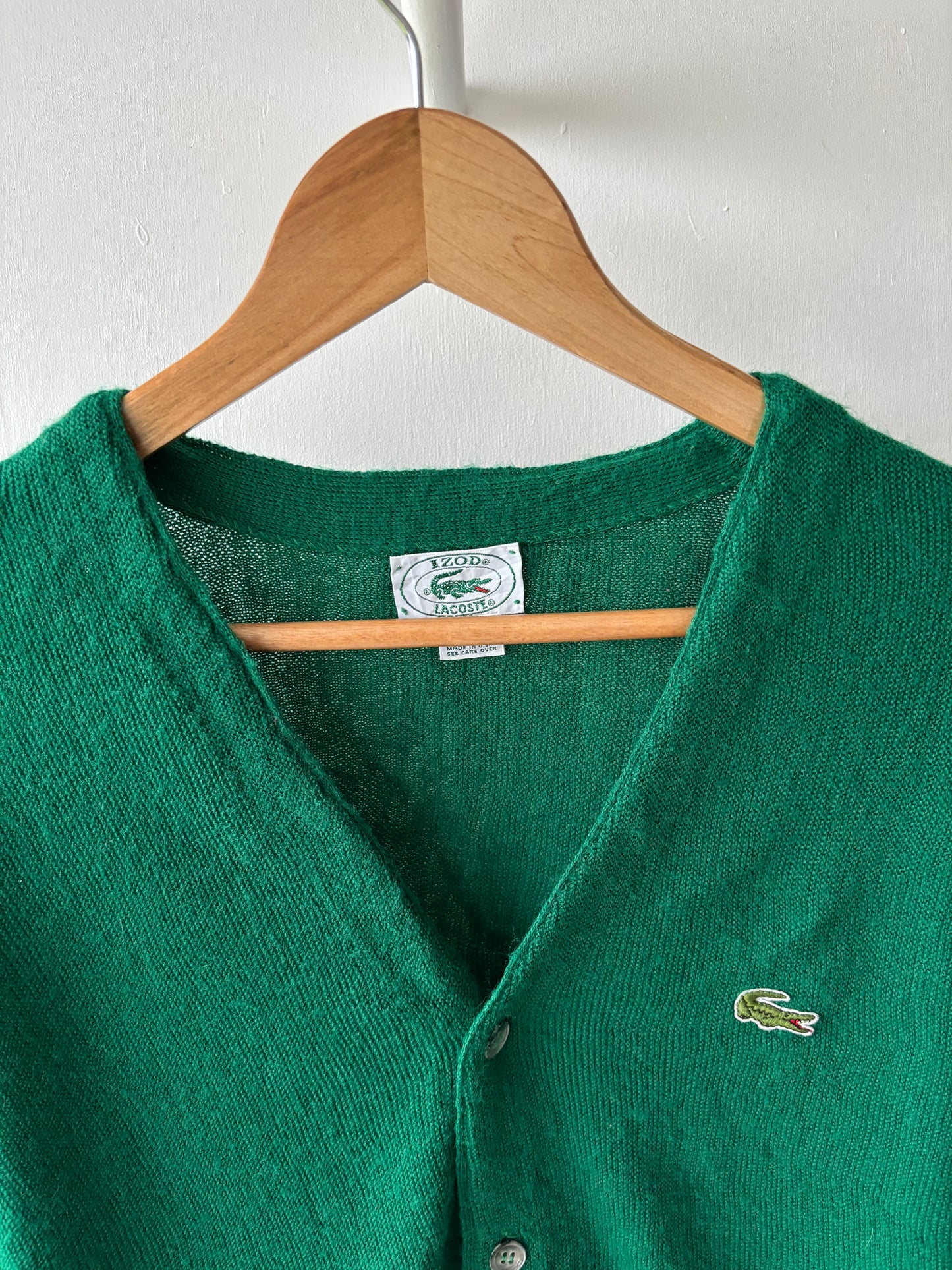 M - VINTAGE LACOSTE CARDIGAN