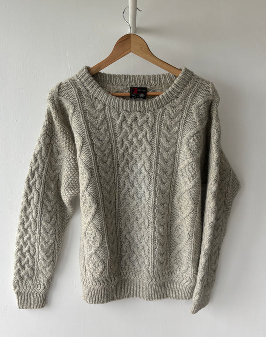 M - VINTAGE ARAN SWEATSHIRT