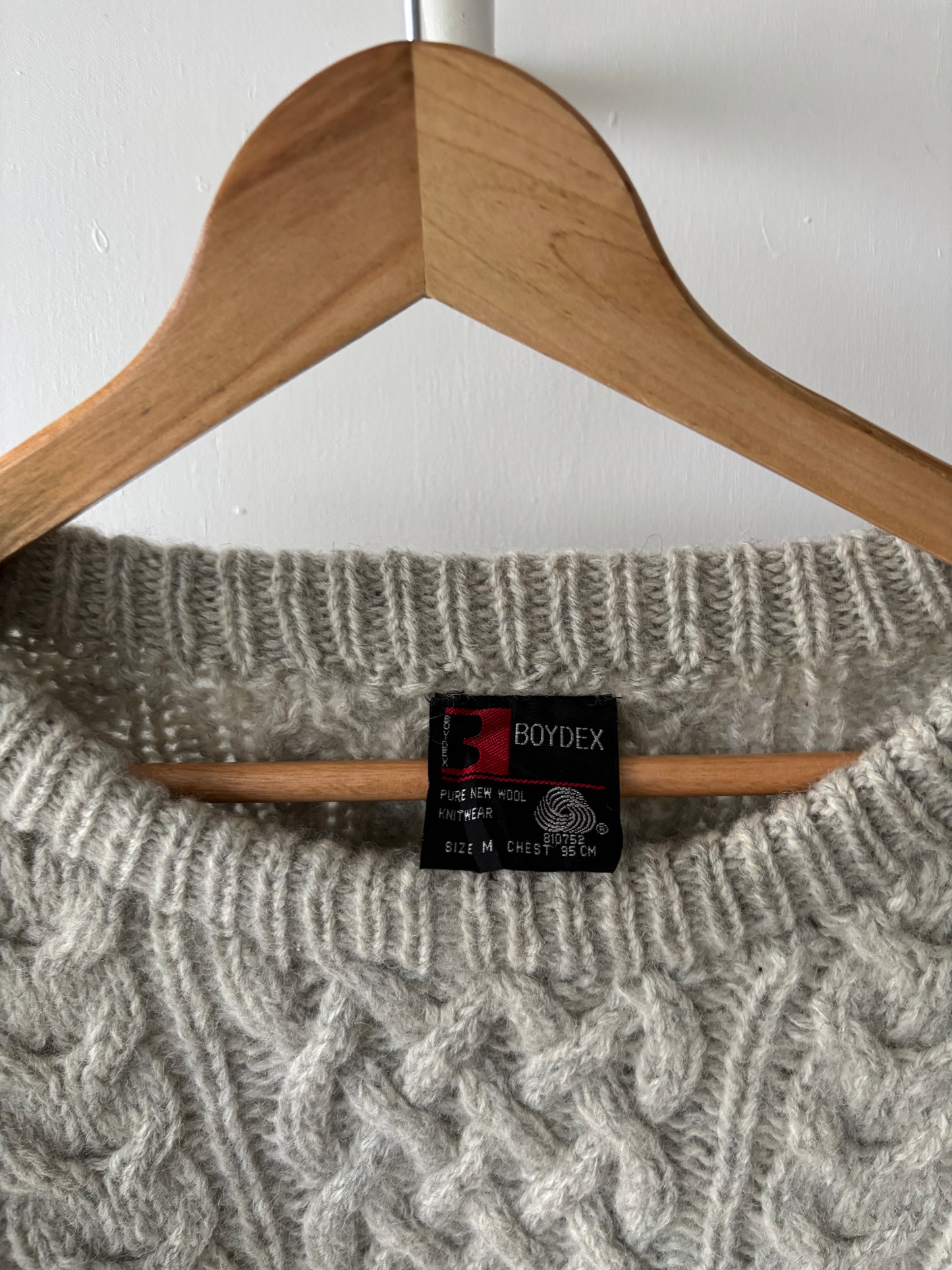 M - VINTAGE ARAN SWEATSHIRT