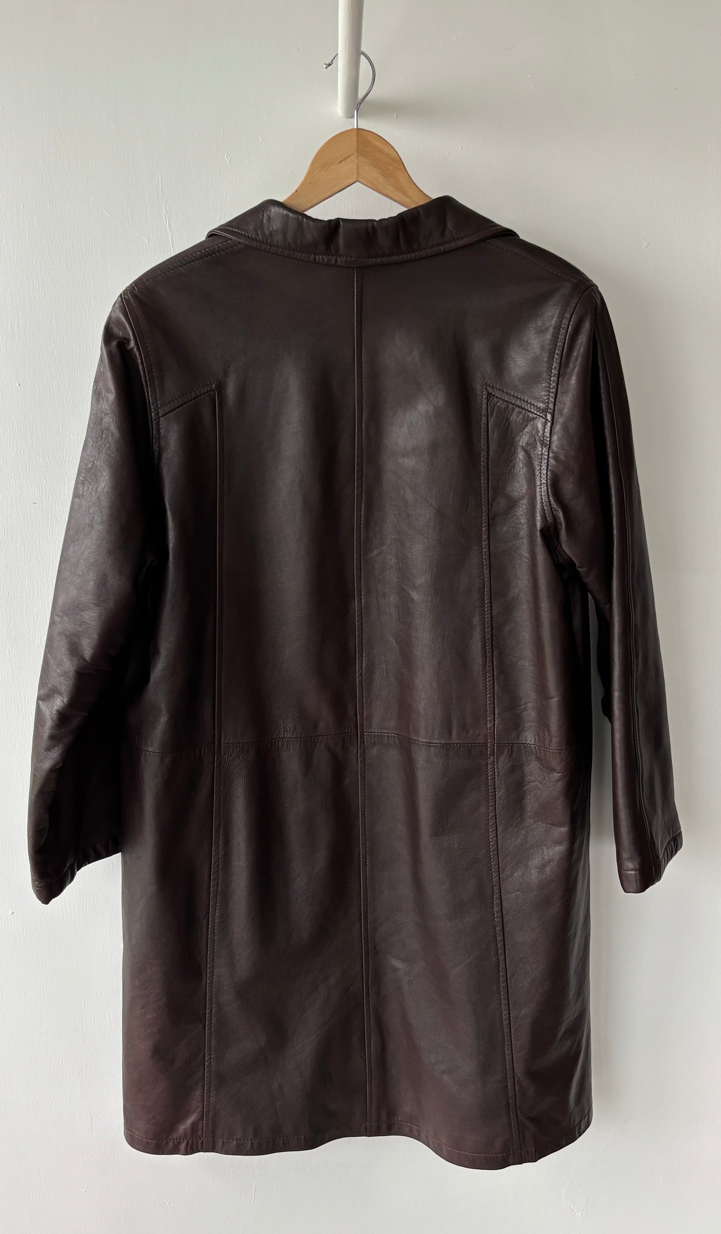 M - VINTAGE LEATHER COAT