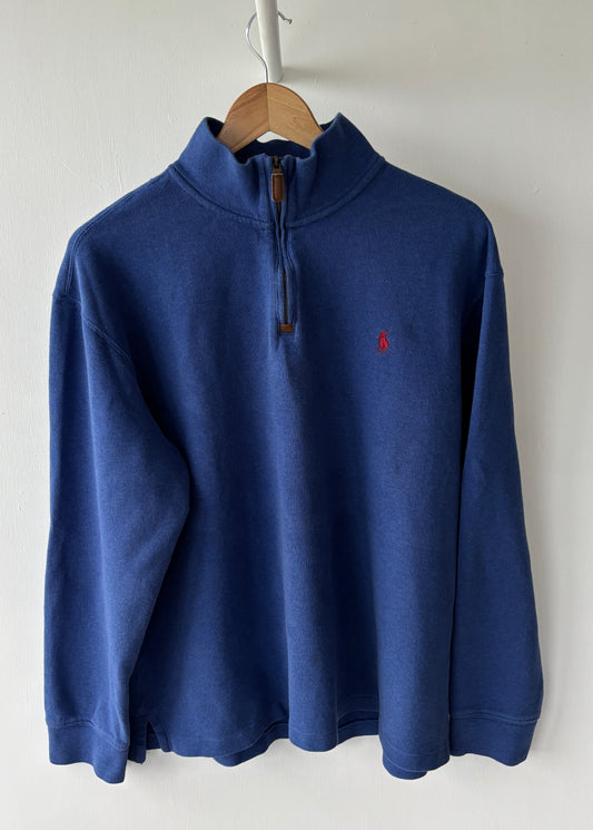 L - VINTAGE RALPH LAUREN QUARTER ZIP SWEATSHIRT