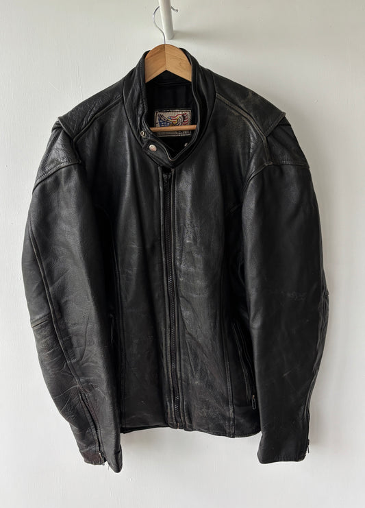 L - VINTAGE LEATHER JACKET