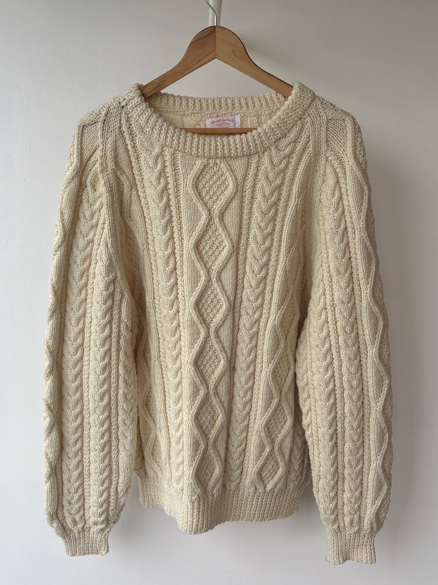 L - VINTAGE ARAN SWEATSHIRT