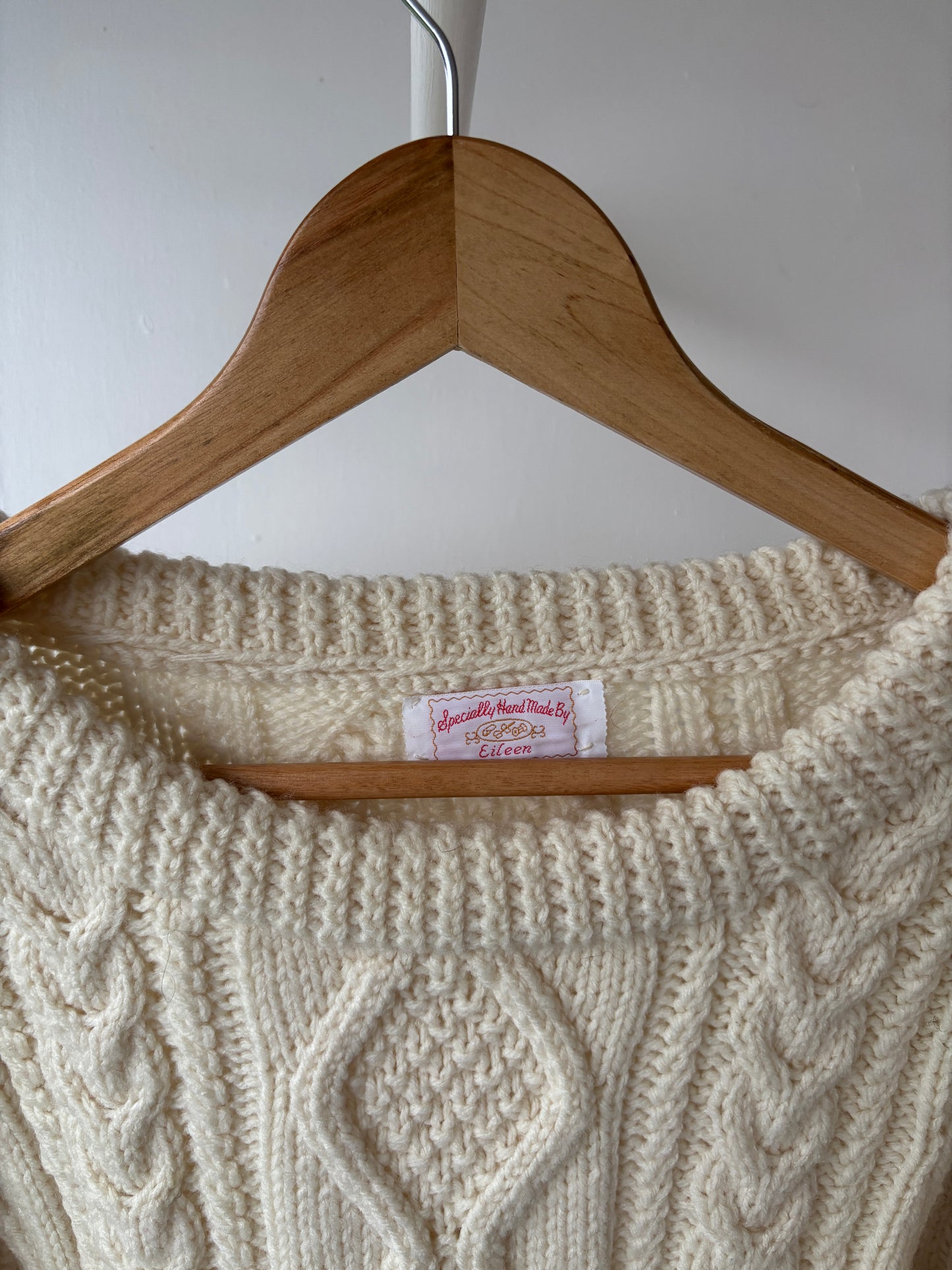 L - VINTAGE ARAN SWEATSHIRT