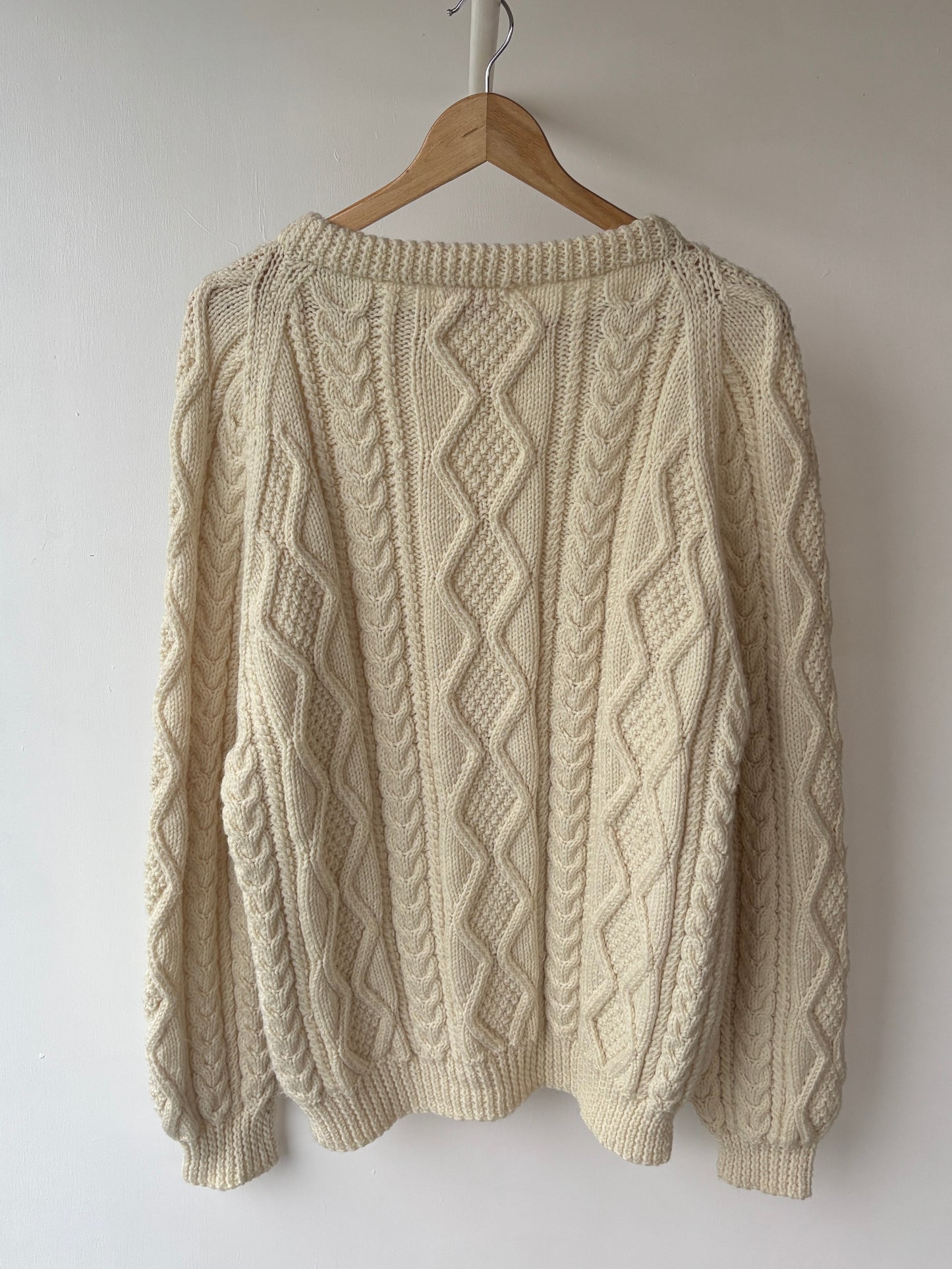 L - VINTAGE ARAN SWEATSHIRT