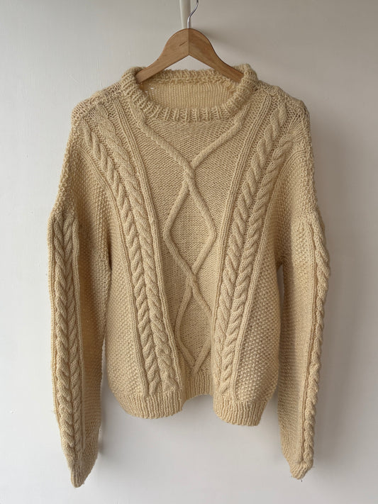 M - VINTAGE ARAN SWEATSHIRT