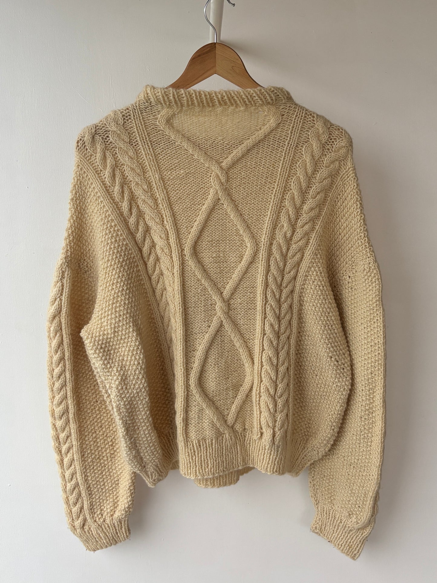 M - VINTAGE ARAN SWEATSHIRT