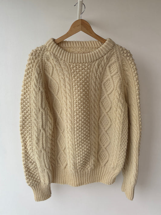 M - VINTAGE ARAN SWEATSHIRT