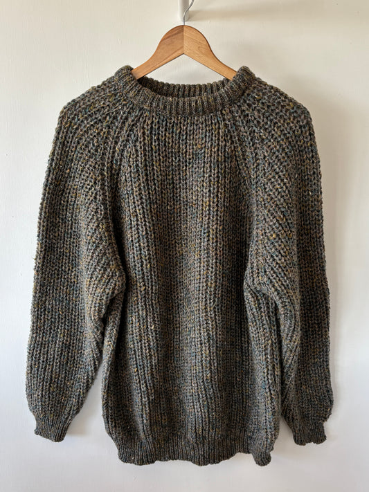 L - VINTAGE ARAN SWEATSHIRT