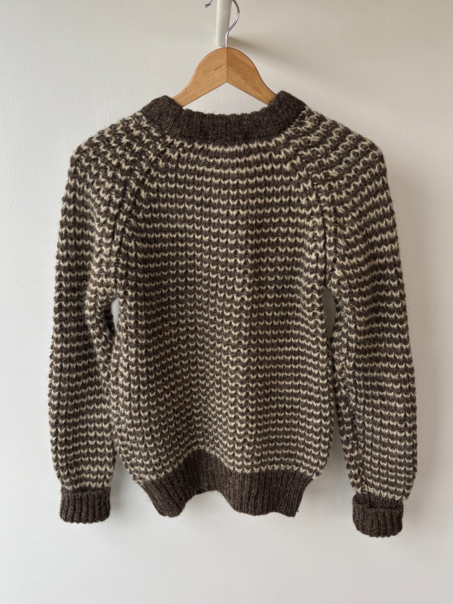 S - VINTAGE ARAN SWEATSHIRT